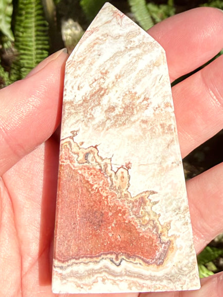 Crazy Lace Agate Obelisk