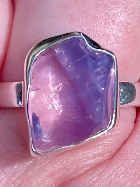 Rough Lavender Quartz Ring Size 9 - Morganna’s Treasures 