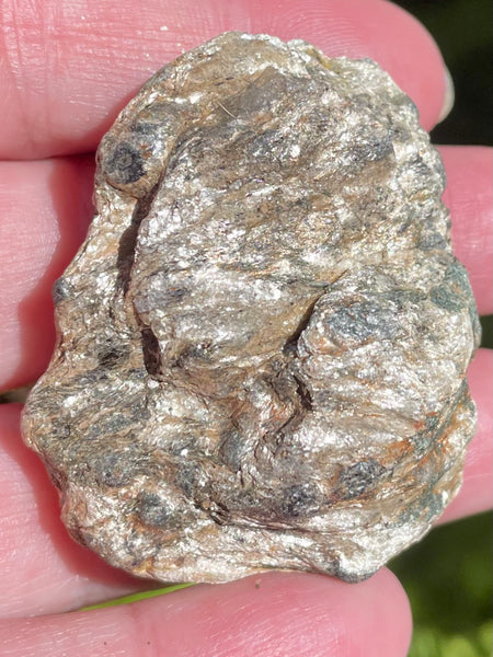 Beautiful Garnet with Mica Schist Palm Stone - Morganna’s Treasures