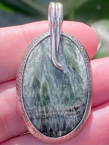 Green Seraphinite Pendant - Morganna’s Treasures