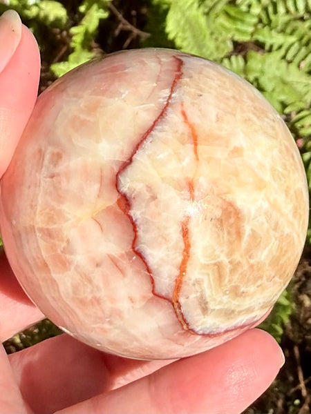 Beautiful Red Calcite Sphere