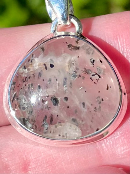 Hematite in Quartz Pendant