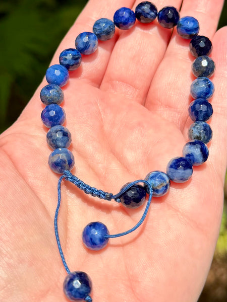 Adjustable Faceted Sodalite Bracelet - Morganna’s Treasures