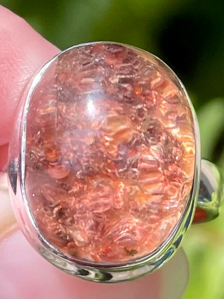 Rare Red Lepidolite Ring Size 7 - Morganna’s Treasures 