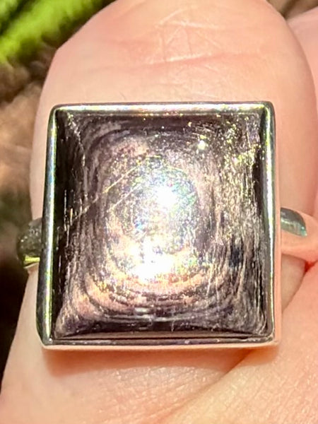 Beautiful Hypersthene Ring Size 7.5