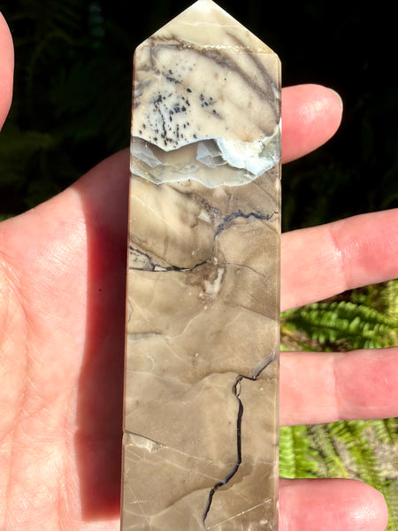 Stunning Fluorescent Volcano Agate Obelisk