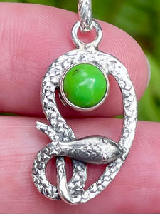 Green Turquoise Snake Pendant