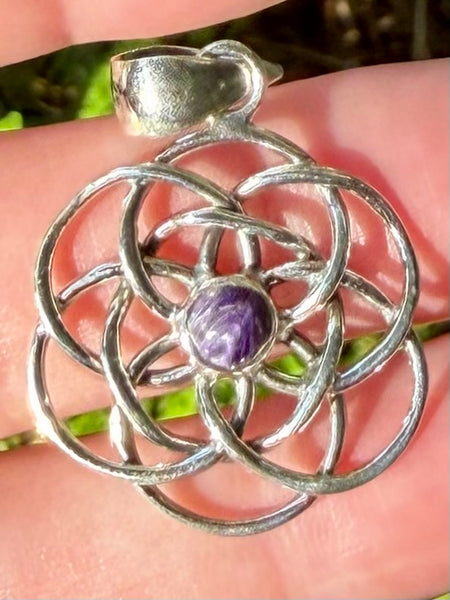 Celtic Charoite Pendant - Morganna’s Treasures