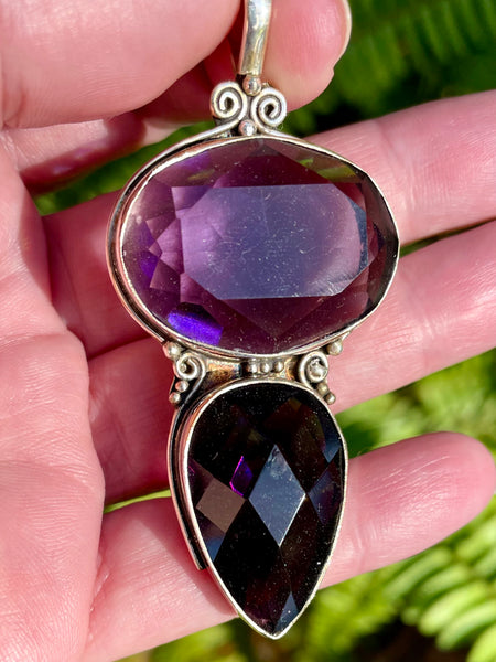 Large Purple Amethyst Pendant - Morganna’s Treasures 