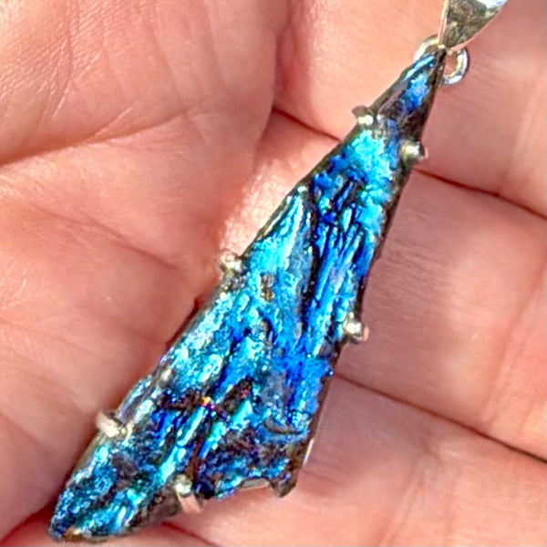 Rainbow Aura Kyanite Pendant - Morganna’s Treasures