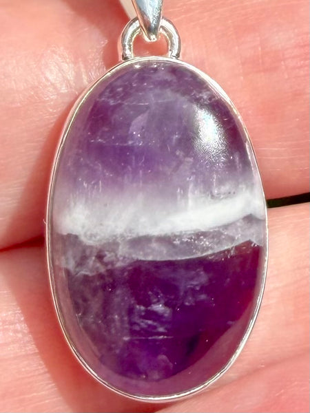 Chevron Amethyst Pendant - Morganna’s Treasures
