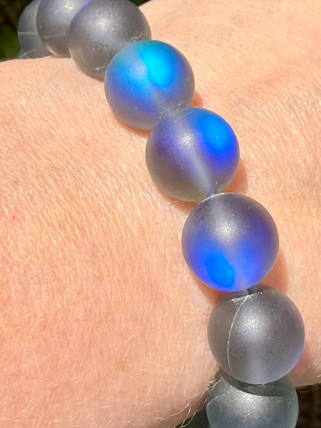 Iridescent Crystal Bracelet -Dark - Morganna’s Treasures