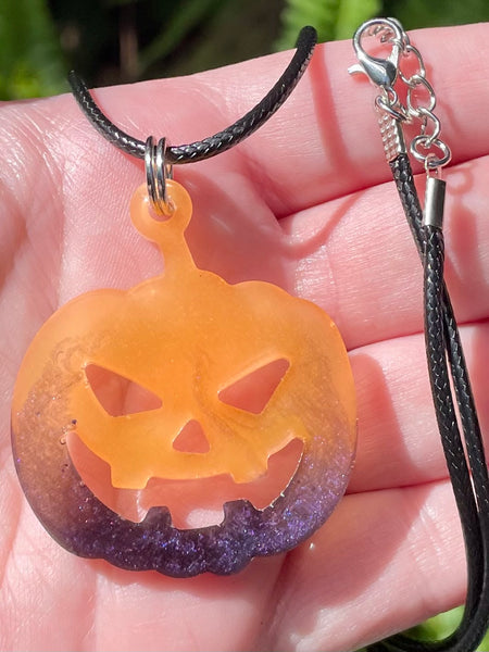 Glow in the Dark Jack o’ Lantern Necklace - Morganna’s Treasures