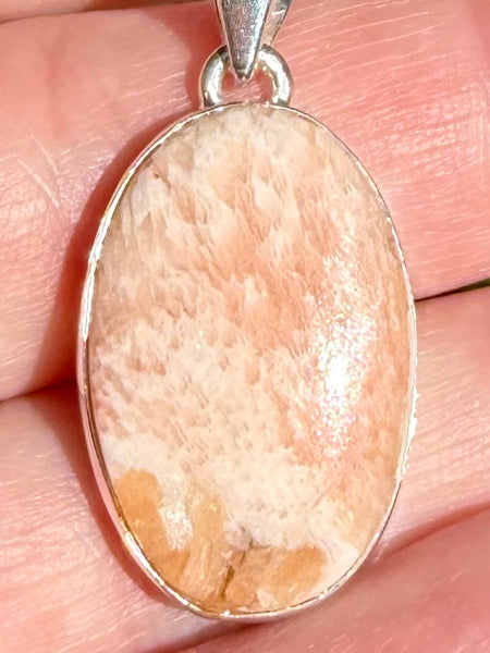 Orange Scolecite Pendant