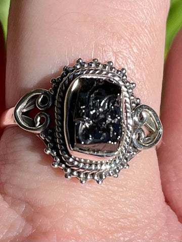 Rough Shungite Ring Size 8.5 - Morganna’s Treasures 
