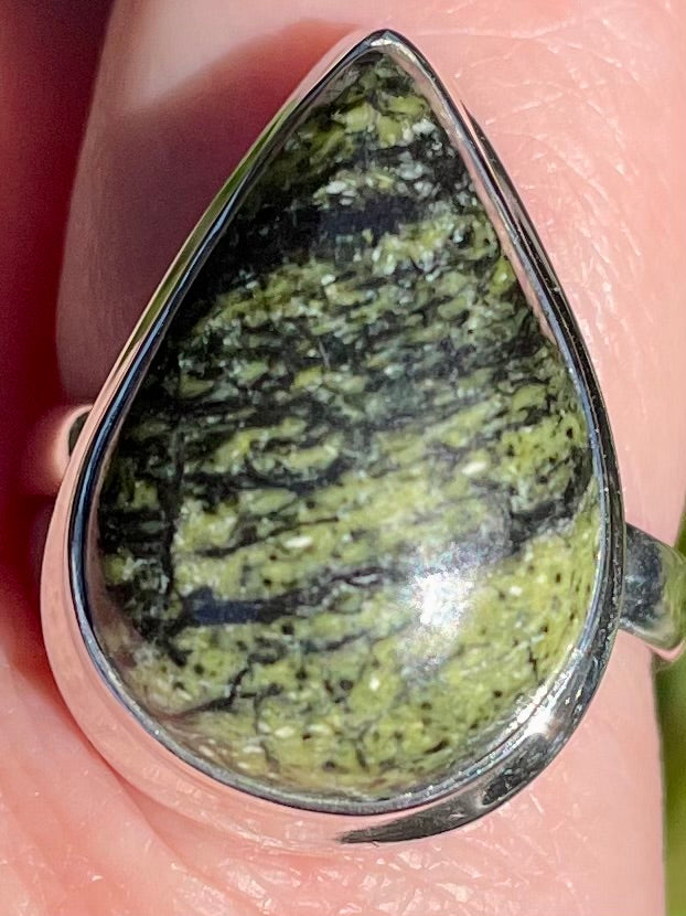 Forest Green Jasper Ring Size 10 - Morganna’s Treasures