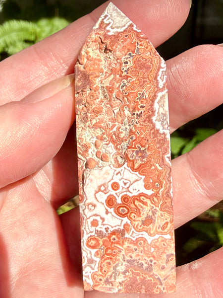 Crazy Lace Agate Obelisk