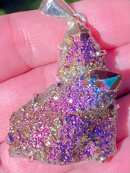 Titanium Aura Spirit Quartz Pendant