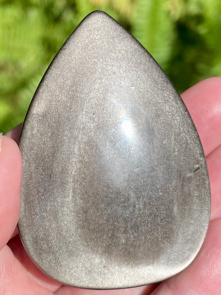 Silver Sheen Obsidian Flame