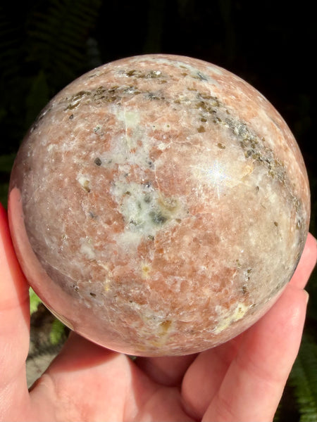 Peach Blossom Jasper Sphere