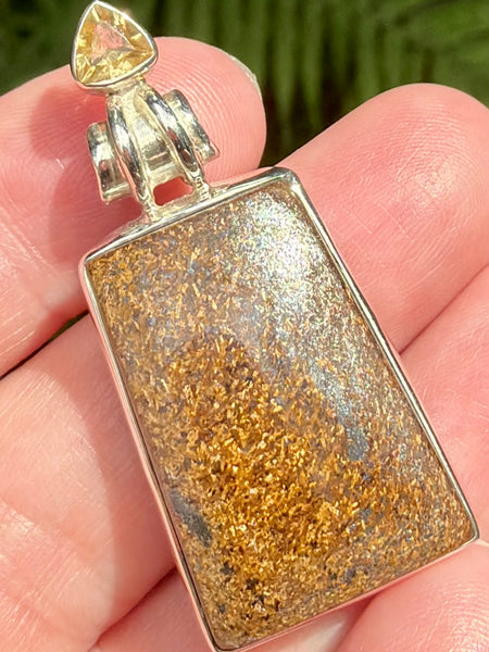 Bronzite and Citrine Pendant - Morganna’s Treasures
