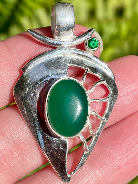 Green Onyx Pendant - Morganna’s Treasures 