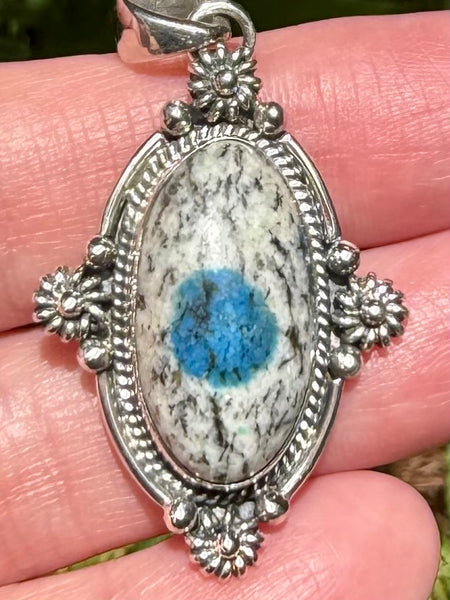 Gorgeous K2 Blue Azurite Pendant
