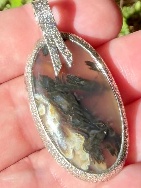 Tube Agate Pendant