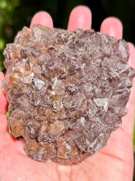 Beautiful Quartz with Hematite Inclusions Cluster