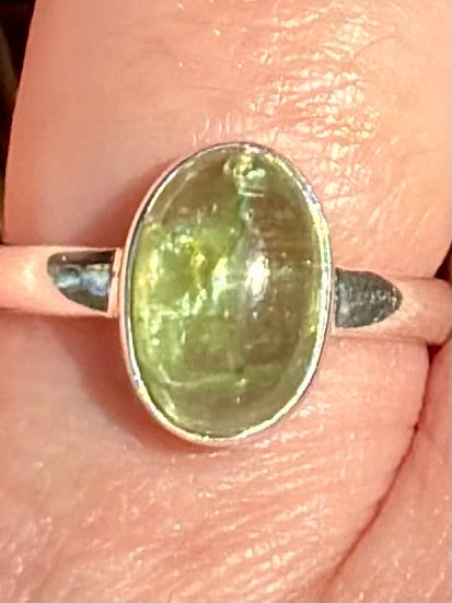 Green Kyanite Ring Size 8 - Morganna’s Treasures