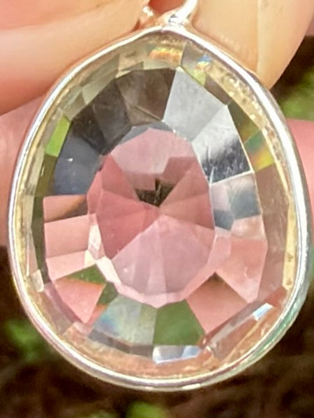 Faceted Clear Quartz Pendant
