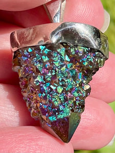 Titanium Aura Spirit Quartz Pendant - Morganna’s Treasures 