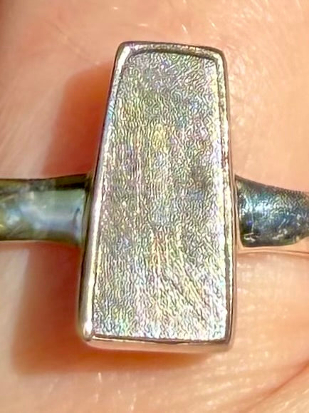 Stunning Muonionalusta Meteorite Ring Size 7 - Morganna’s Treasures