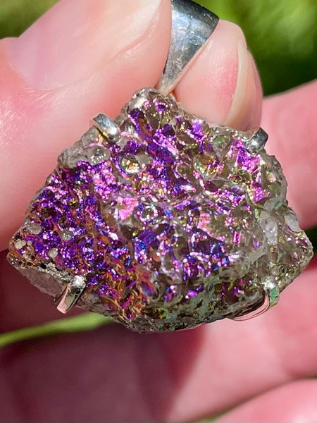 Titanium Aura Druzy Quartz Pendant - Morganna’s Treasures