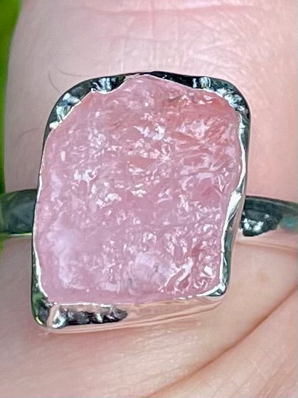 Rough Morganite Ring Size 6 - Morganna’s Treasures 