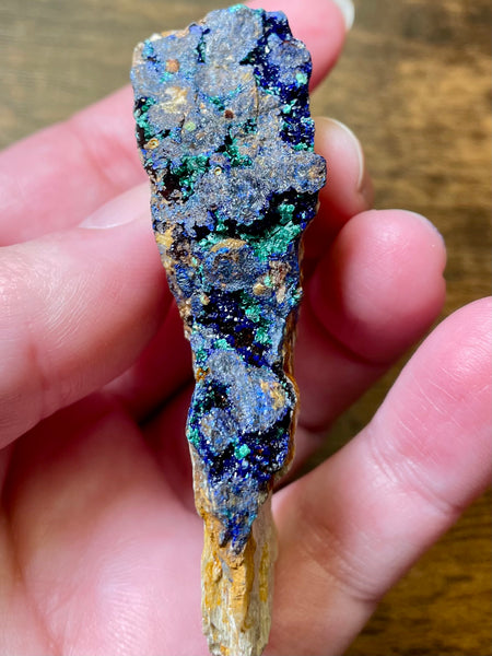 Azurite in Malachite from Morocco - Morganna’s Treasures