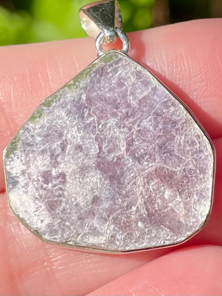 Flashy Lepidolite Pendant - Morganna’s Treasures