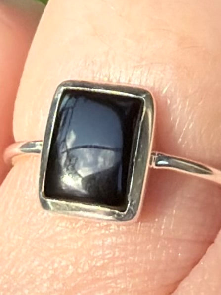 Black Onyx Ring Size 6.5 - Morganna’s Treasures