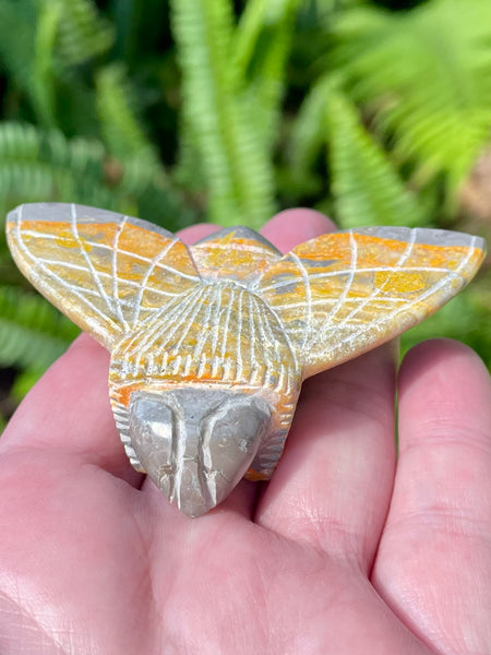 Hand Carved Bumblebee Jasper Bee - Morganna’s Treasures