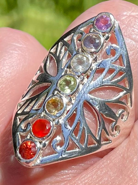 Gorgeous Chakra Alignment Ring Size 8.5 - Morganna’s Treasures 