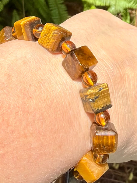Faceted Tigers Eye Bracelet - Morganna’s Treasures