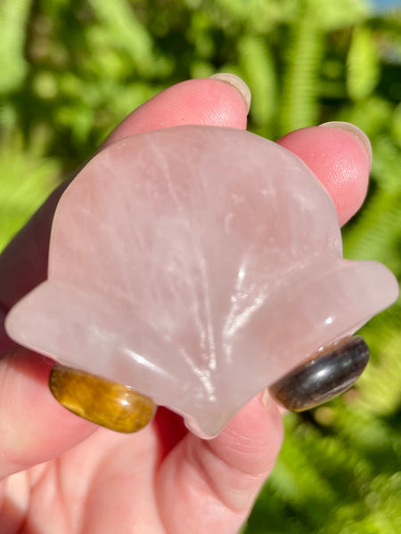 Small Rose Quartz and Tigers Eye Alien - Morganna’s Treasures