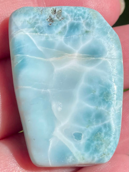 Larimar Palm Stone - Morganna’s Treasures