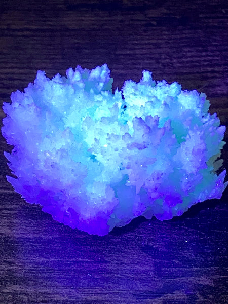 Fluorescent White Aragonite - Morganna’s Treasures 