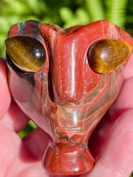 Red Jasper and Tigers Eye Alien - Morganna’s Treasures