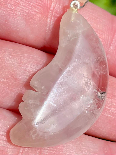 Clear Quartz Moon Pendant - Morganna’s Treasures