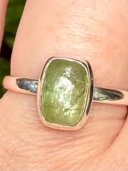 Green Kyanite Ring Size 9