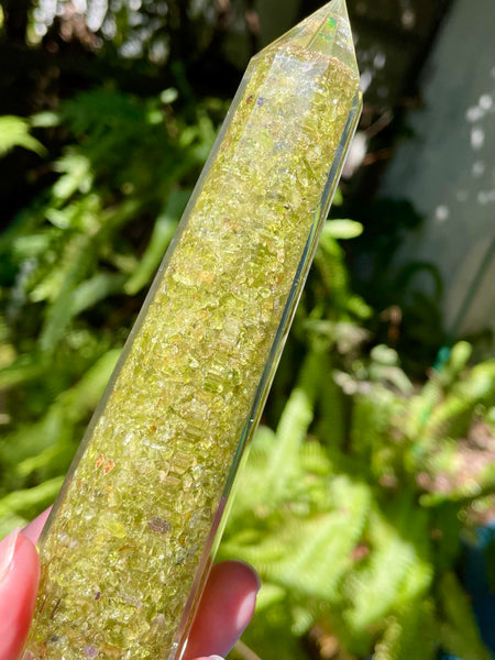 Peridot Orgonite Tower - Morganna’s Treasures