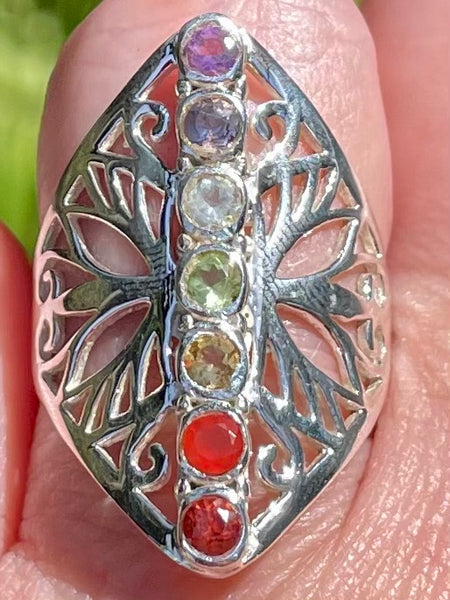 Gorgeous Chakra Alignment Ring Size 8.5 - Morganna’s Treasures 