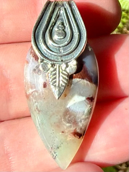 Aqua Chrysoprase Pendant